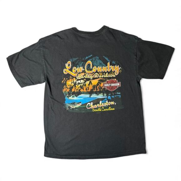 Vintage 2001 Harley-Davidson T-Shirt L Got Asphalt Low Country Charleston SC USA - Picture 4 of 6